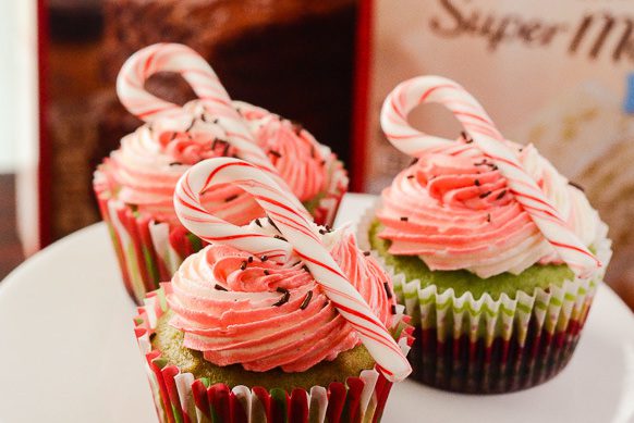 mint brownie cupcake