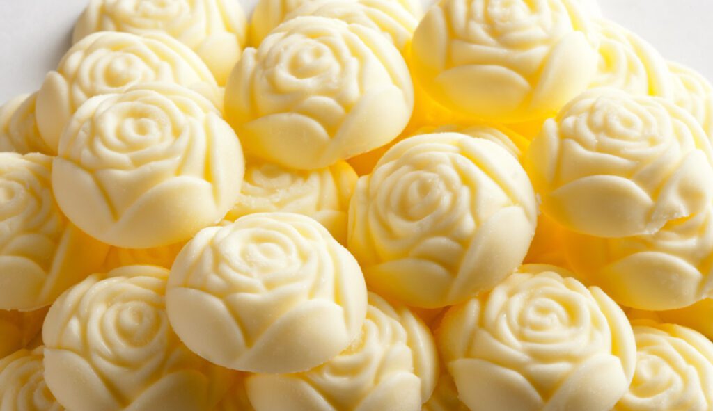 Roses are an ideal example of Butterball® Farms ability of shaping beautiful butter.
